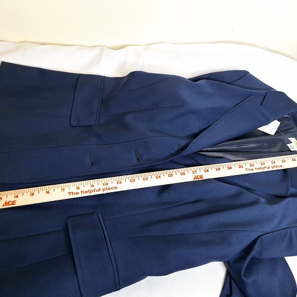 NWT Talbots career core, navy blue wool blazer plus size 16. - Picture 3 of 9